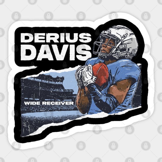 Derius Davis Los Angeles C Torn Sticker by danlintonpro